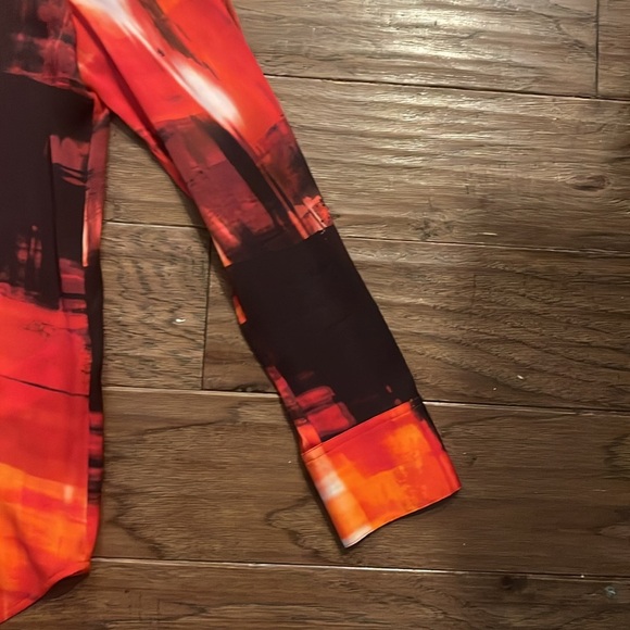 Donna Karan Abstract Print Silk Blouse Size S - Picture 4 of 5